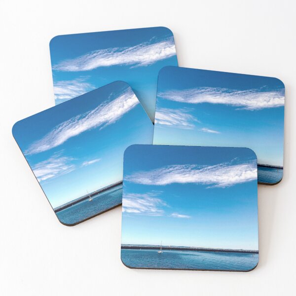 Item preview, Cape Cod Sunny Blue Sky with Clouds designed and sold by Cherries4.