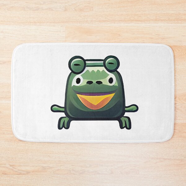 Item preview, Frog Character emoji emoticon  - Created by Artificial Intelligence designed and sold by Created-by-AI.