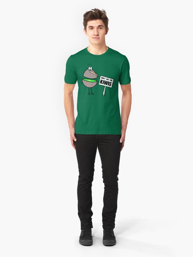 Alternate view of Don't Eat The Kiwis - Slim Fit T-Shirt