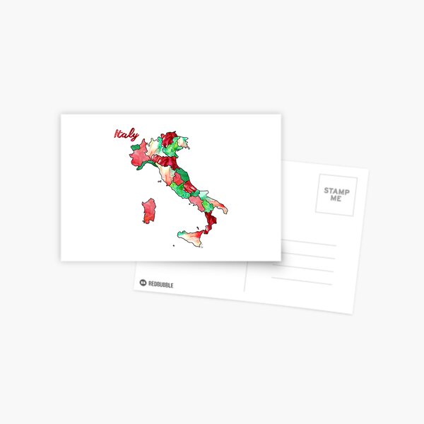 Watercolor Countries - Italy Postcard
