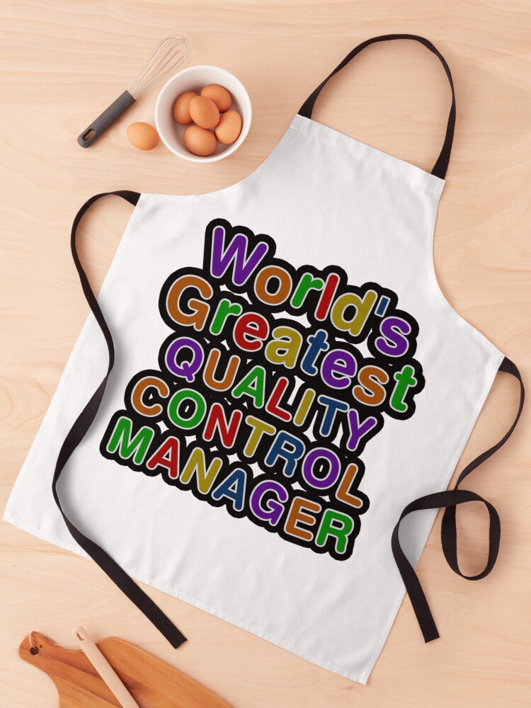 Thumbnail 1 von 6, Schürze, World's Greatest QUALITY CONTROL MANAGER designt und verkauft von AmyHNJ.