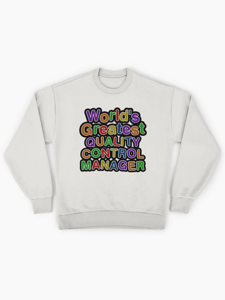 Thumbnail 1 von 6, Premium Oversized Pullover, World's Greatest QUALITY CONTROL MANAGER designt und verkauft von AmyHNJ.