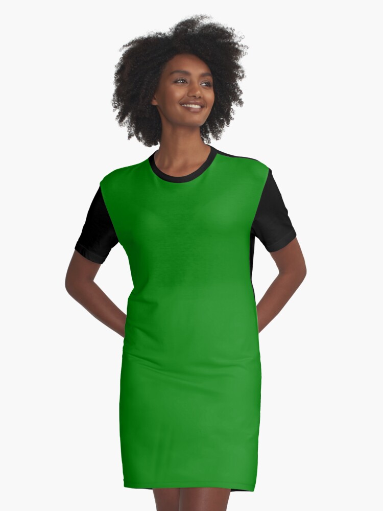 plain green t shirt dress