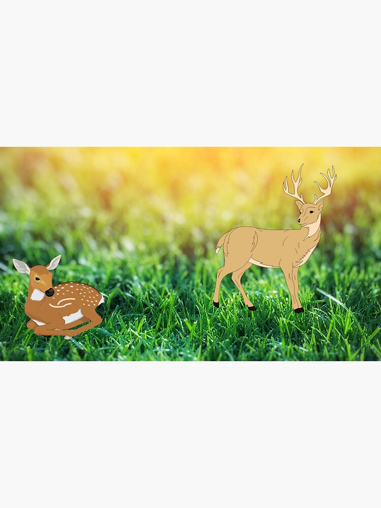 stag-and-doe-sticker-for-sale-by-artblueee-redbubble