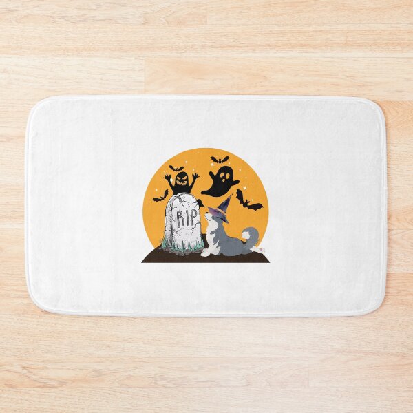 Item preview, Halloween Dogs/ Husky graveyard scary scene. Ghost Dog. Scary Dog. Creepy Dog designed and sold by Doggymadness.