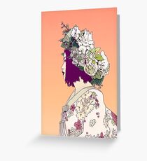 Geisha Under the Sun Greeting Card