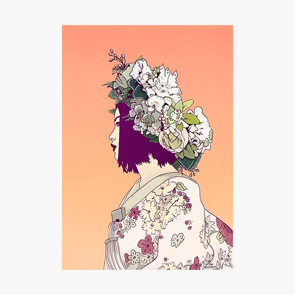 Geisha Under the Sun Photographic Print