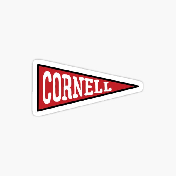 "Cornell Flag" Sticker for Sale by HannahMakesThat Redbubble
