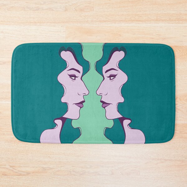 Item preview, Woman With Teal Hair Staring At Her Reflection designed and sold by ObsidianDaz.