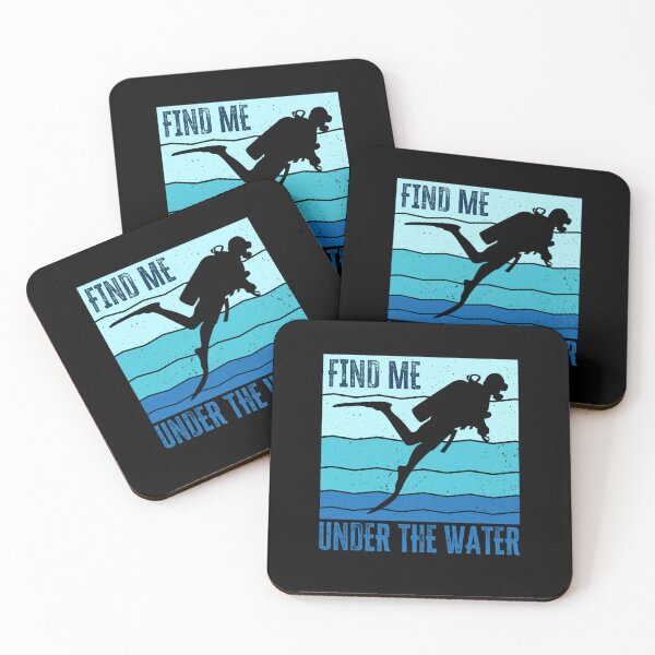 Item preview, Find Me Under The Water Funny Scuba Diver Quote Diving designed and sold by RomanStowell.