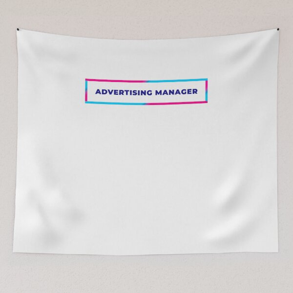 Item preview, Advertising Manager retro colorful frame designed and sold by SVPOD.