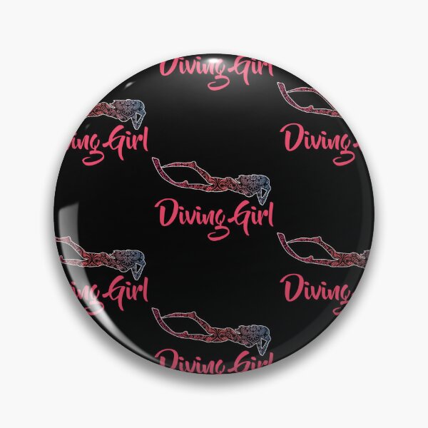 Item preview, Freediving Girl Ocean Spearfishing Scuba Diver Girl designed and sold by RomanStowell.