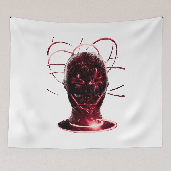 Item preview, Red Neon Futuristic Woman Face design designed and sold by Dven-Clothes.
