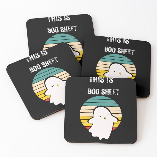 Item preview, This is boo sheet ghost retro Halloween costume men women t shirt designed and sold by Selvadesigns.