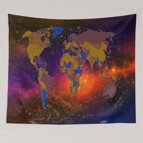 Item preview, world map designed and sold by BekimART.