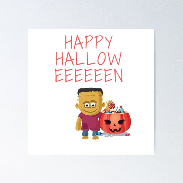 Item preview, Frankenstein Happy Halloween designed and sold by Delpieroo.