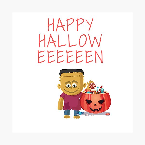 Item preview, Frankenstein Happy Halloween designed and sold by Delpieroo.