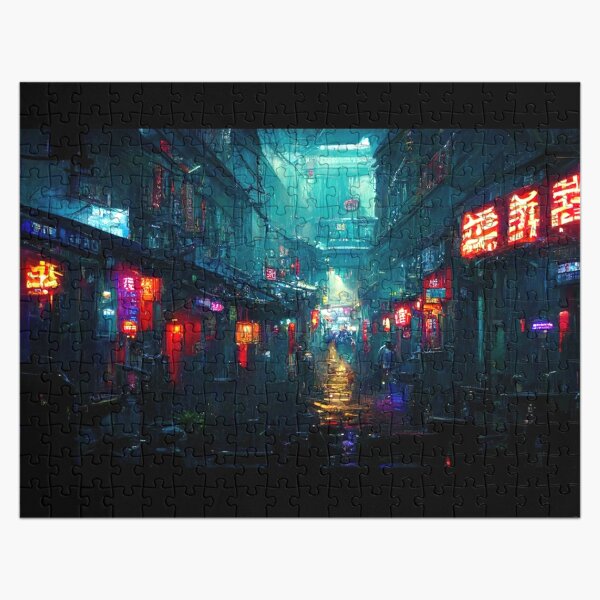 Cyberpunk City Jigsaw Puzzle