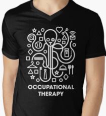 Occupational Therapy Octopus Men's V-Neck T-Shirt