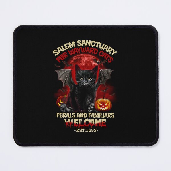 Item preview, Salem Sanctuary For Wayward Cat's Ferals And Familiars Welcome Black Cat Halloween designed and sold by ElzaMathurinppi.