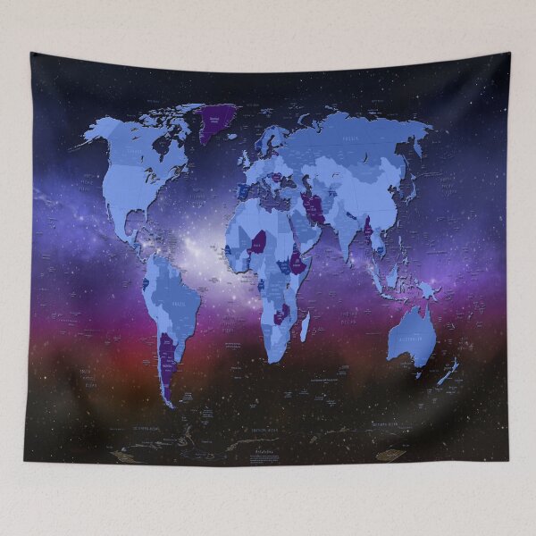 Item preview, world map designed and sold by BekimART.