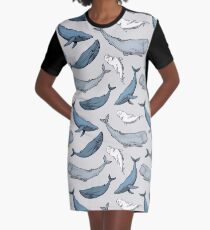 Whales are everywhere Graphic T-Shirt Dress