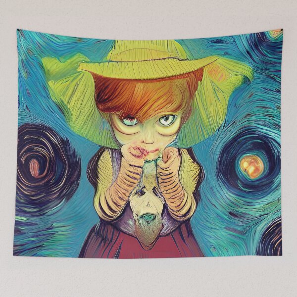 Item preview, Creepy Little Girl With a Hat designed and sold by PlacidHinds.
