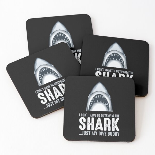 Item preview, Funny Dive Buddy Shark Scuba Diving designed and sold by RomanStowell.