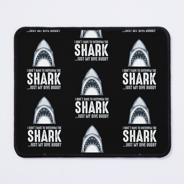 Item preview, Funny Dive Buddy Shark Scuba Diving designed and sold by RomanStowell.