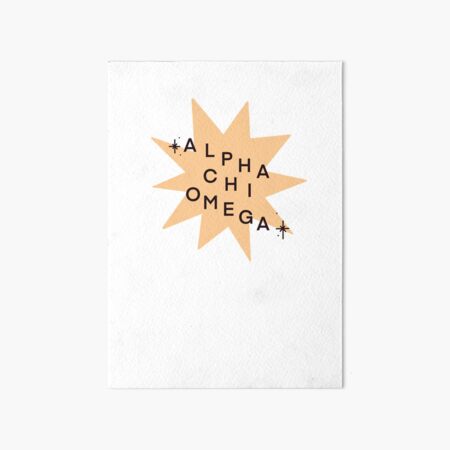 Alpha Chi Omega Art Board Prints for Sale Redbubble