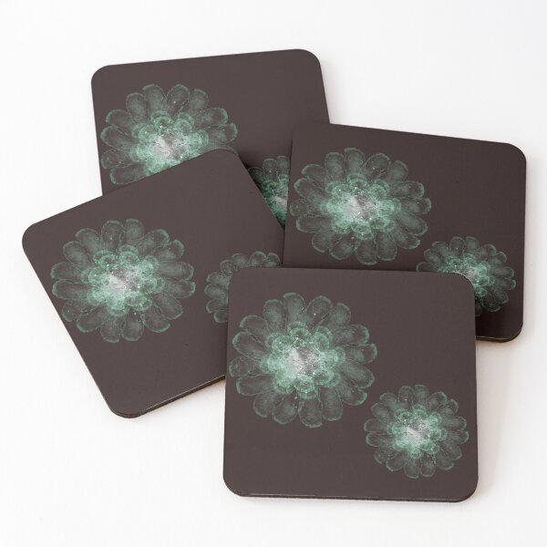 Item preview, Glass flowers floating in the abyss in Black designed and sold by Naked Drop.