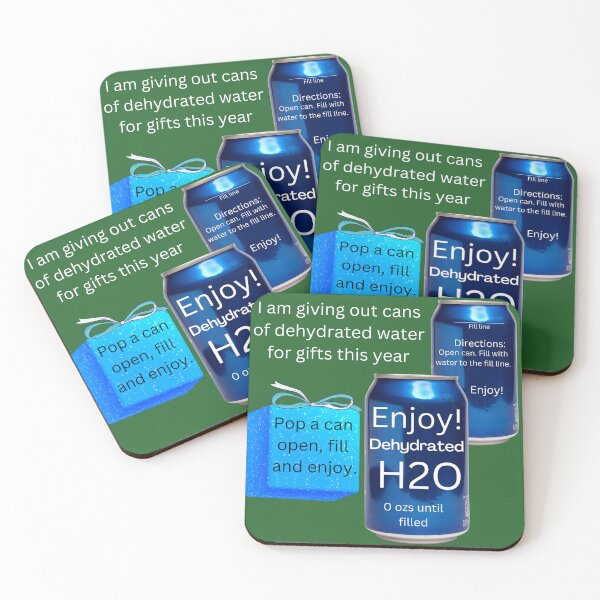 Item preview, I'm giving out cans of dehydrated water for gifts this year designed and sold by RemieJames.