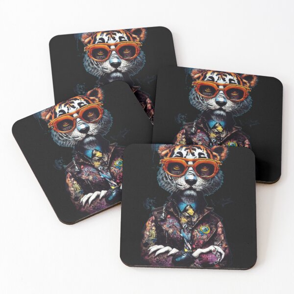 Item preview, Punk Rock Pop Graffiti Tigre Animal designed and sold by TheWildFlix.