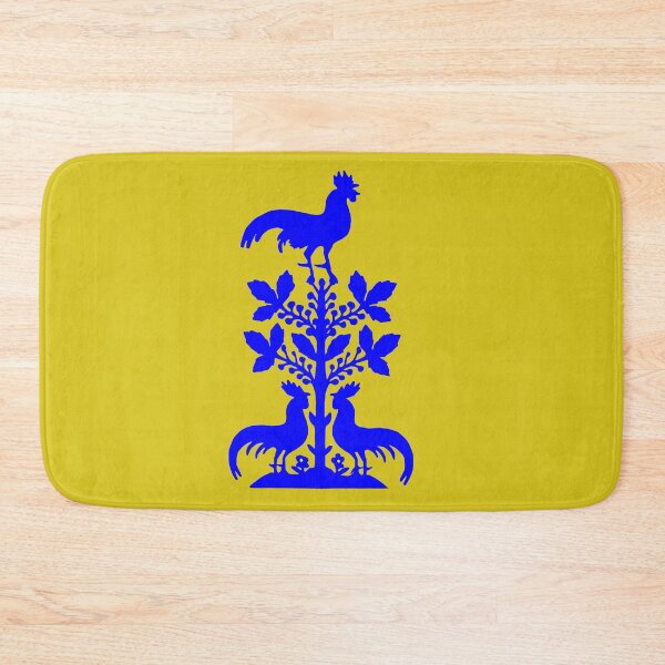 Item preview, Fairytale Germany birds flowers roosters silhouette blue designed and sold by G-M-Designs.
