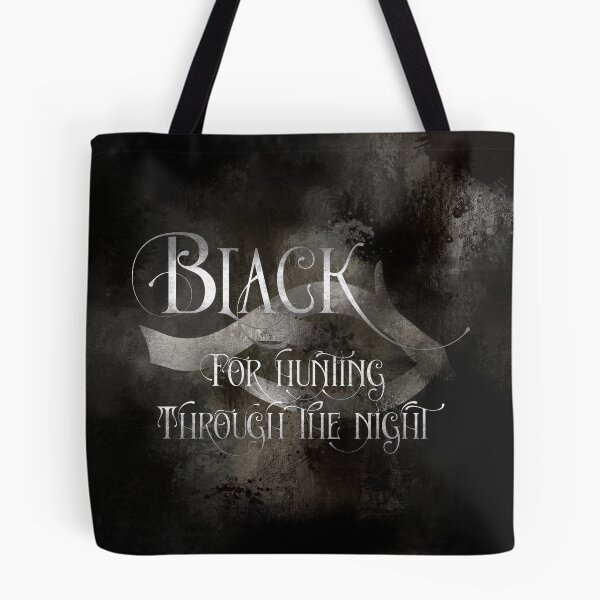 Item preview, BLACK for hunting through the night. Shadowhunter Children's Rhyme designed and sold by literarylifeco.