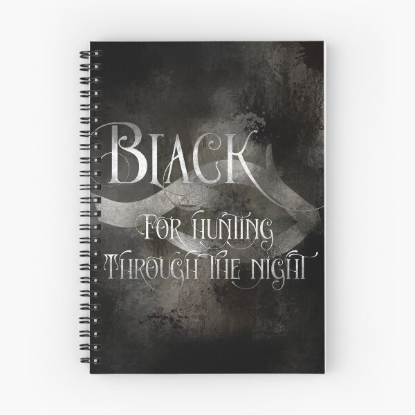Item preview, BLACK for hunting through the night. Shadowhunter Children's Rhyme designed and sold by literarylifeco.