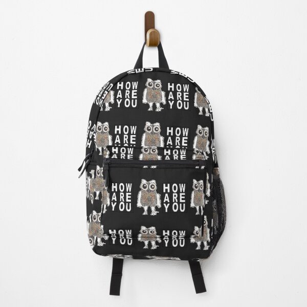 Item preview, Hay How Are You Caffeinated Owl with White Letters designed and sold by AliCatOriginals.