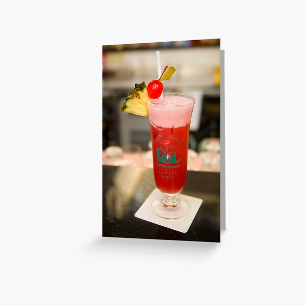 The famous Singapore Sling Greeting Card