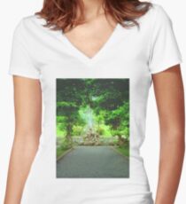 Bantry house gardens Women's Fitted V-Neck T-Shirt