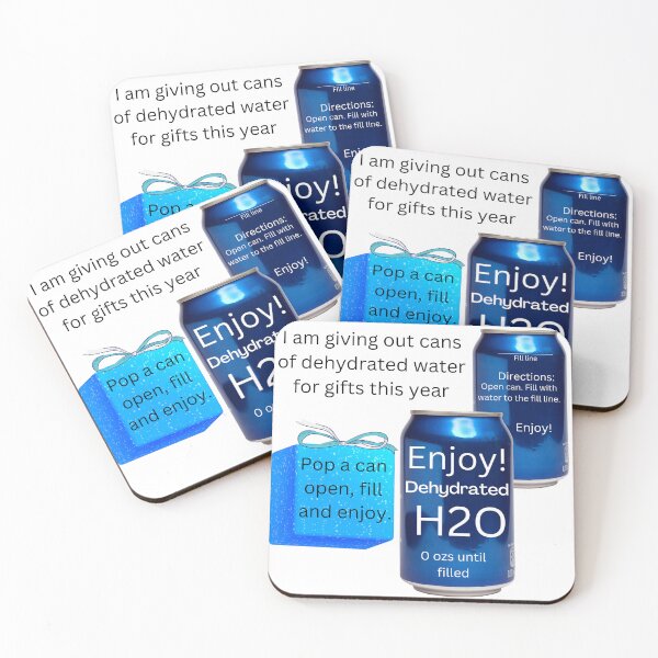 Item preview, I'm giving out cans of dehydrated water for gifts this year wht bgrd designed and sold by RemieJames.