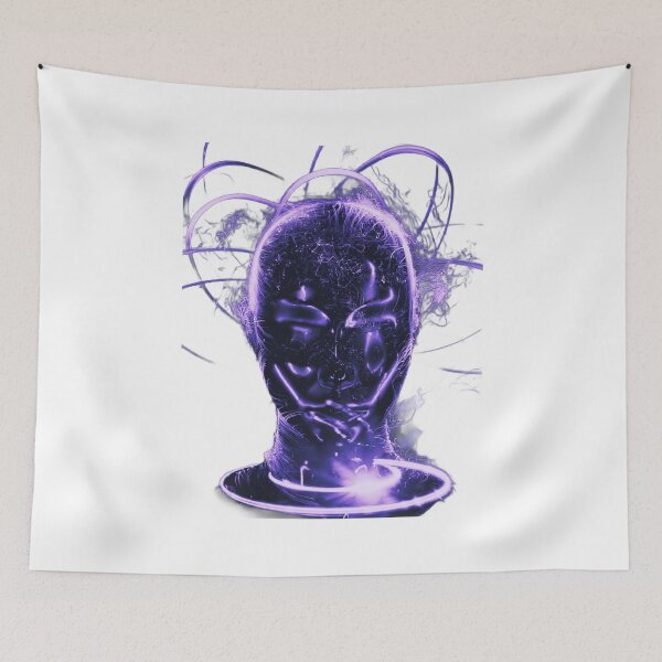 Item preview, Purple Neon Futuristic Woman Face design designed and sold by Dven-Clothes.