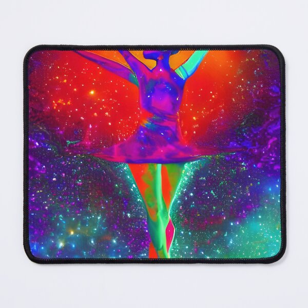 Item preview, United In Dance No.2 - Astral Cosmic AI Illustration - Dancing DJ Bailarina designed and sold by Recall-Design.