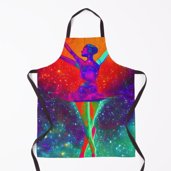 Item preview, United In Dance No.2 - Astral Cosmic AI Illustration - Dancing DJ Bailarina designed and sold by Recall-Design.