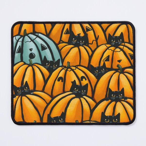 Item preview, Cats in the Pumpkin Patch designed and sold by KilkennyCat Art.