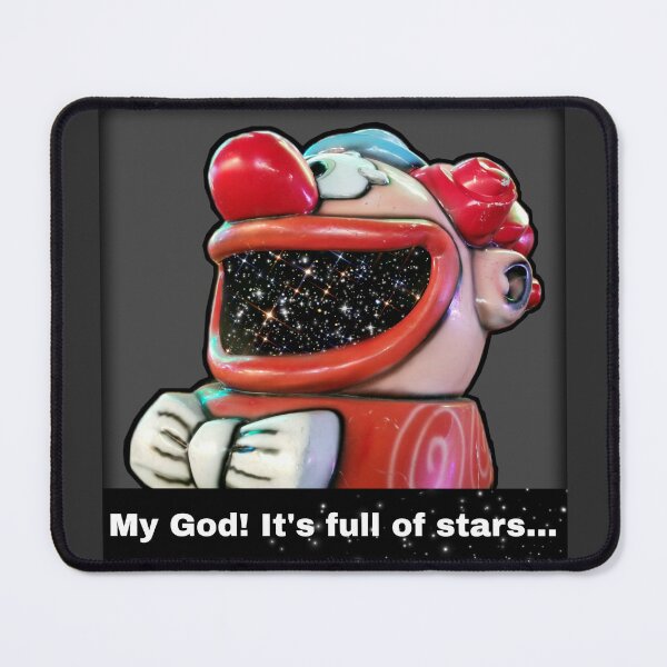 Item preview, digitally manipulated photograph | fairground clown fixture | space | monolith designed and sold by DigitalEurydice.