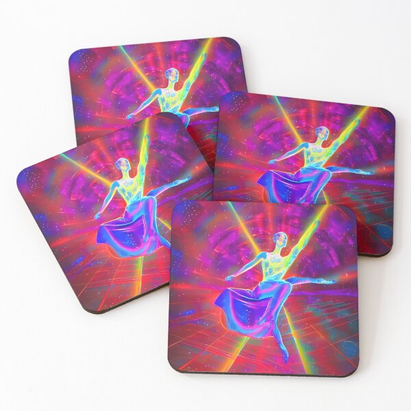 Item preview, United In Dance No.3 - Astral Cosmic AI Illustration - Female Dancer designed and sold by Recall-Design.