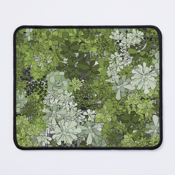 Item preview, Succulents on grey plaid designed and sold by CopperCatkin.