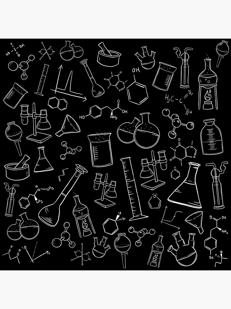 "Chemistry lab equipment design" Poster for Sale by Capytown Redbubble