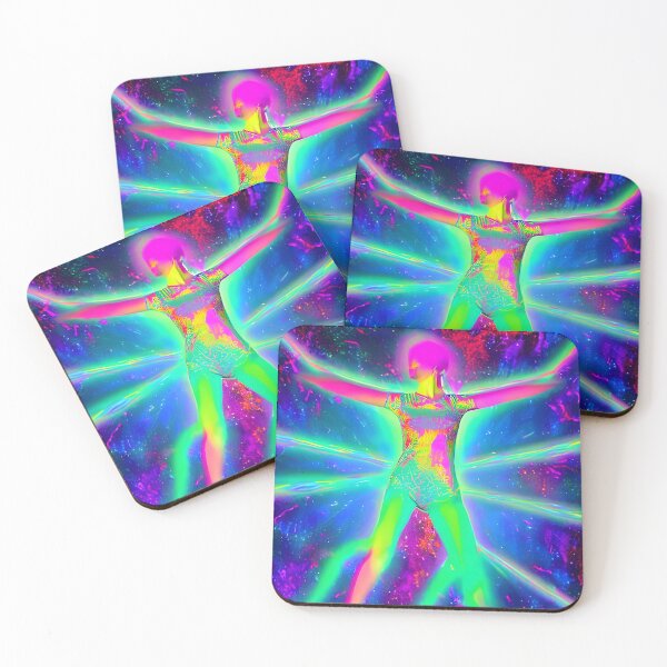Item preview, United In Dance No.5 - Astral Cosmic AI Illustration - Laser Lady designed and sold by Recall-Design.