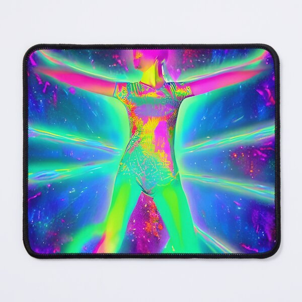 Item preview, United In Dance No.5 - Astral Cosmic AI Illustration - Laser Lady designed and sold by Recall-Design.